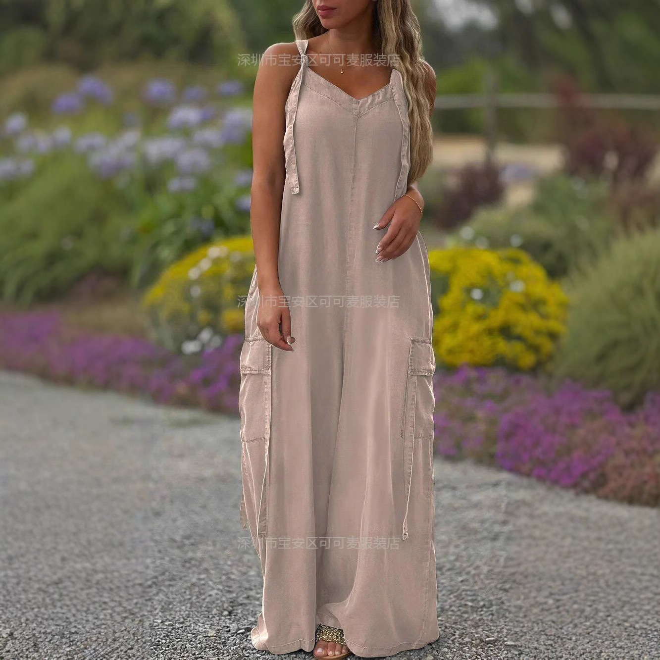 Loose Summer Jumpsuit Casual L - Jumpsuit Linen Relaxed recension och pris