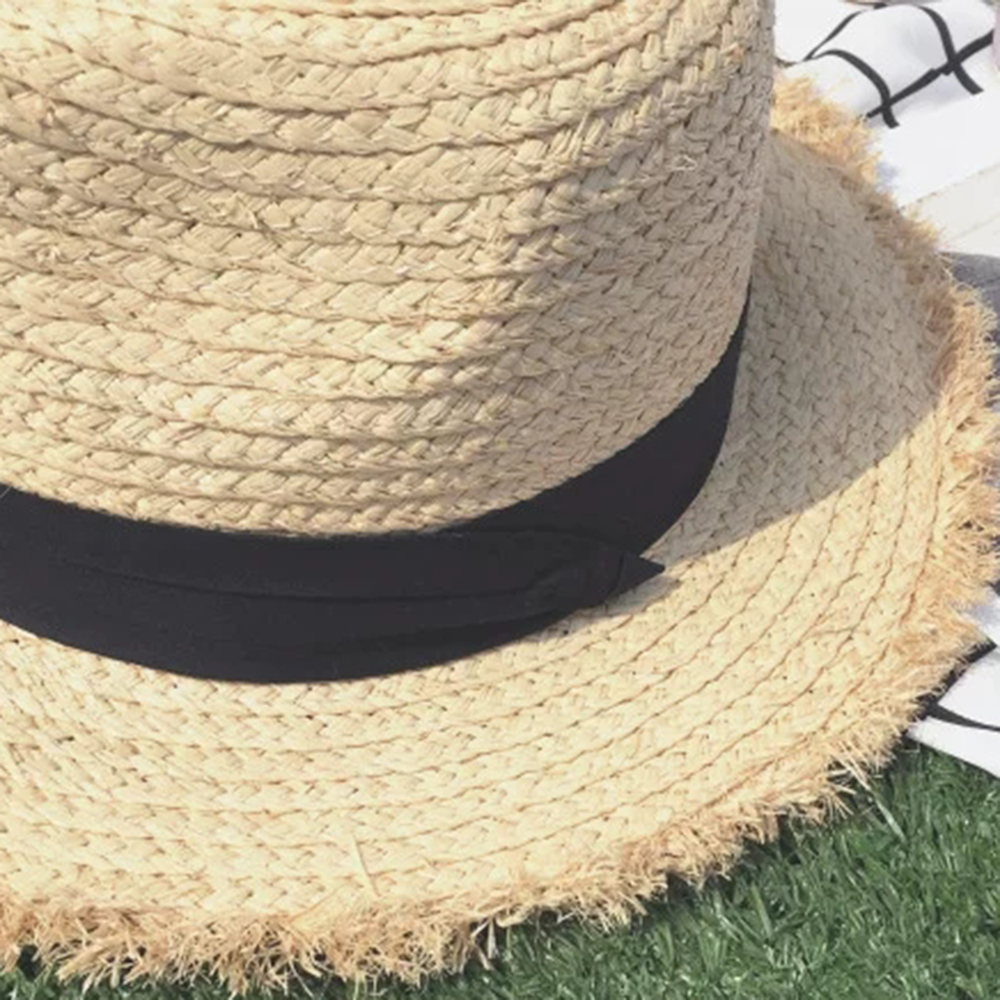 New Wide Brim Raffia Sun Hat f - Hat Floppy Wide recension och pris