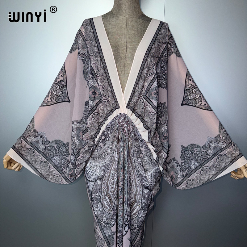 WINYI V-neck Sexy Dress Arabic - Cover Up Kaftan recension och pris