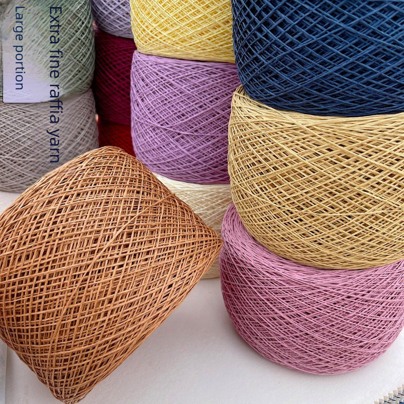 250g Thin Paper Raffia Yarn fo - Crochet Bag Raffia recension och pris