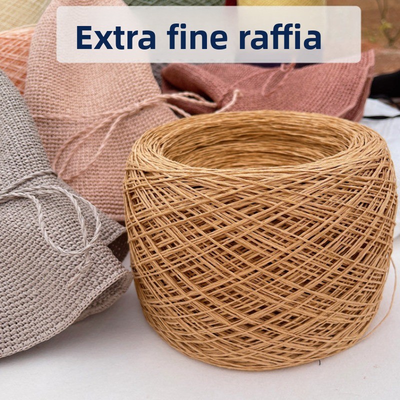 250g Thin Paper Raffia Yarn fo - Crochet Bag Raffia recension och pris