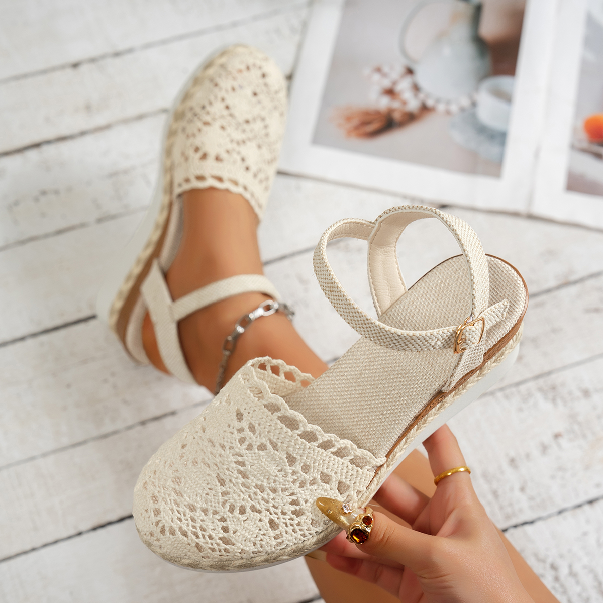 Women Wedge Sandals 2025 Summe - Wedge Espadrille Women recension och pris