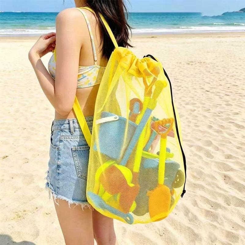 Large Capacity Portable Mesh B - Tote Bag Beach recension och pris