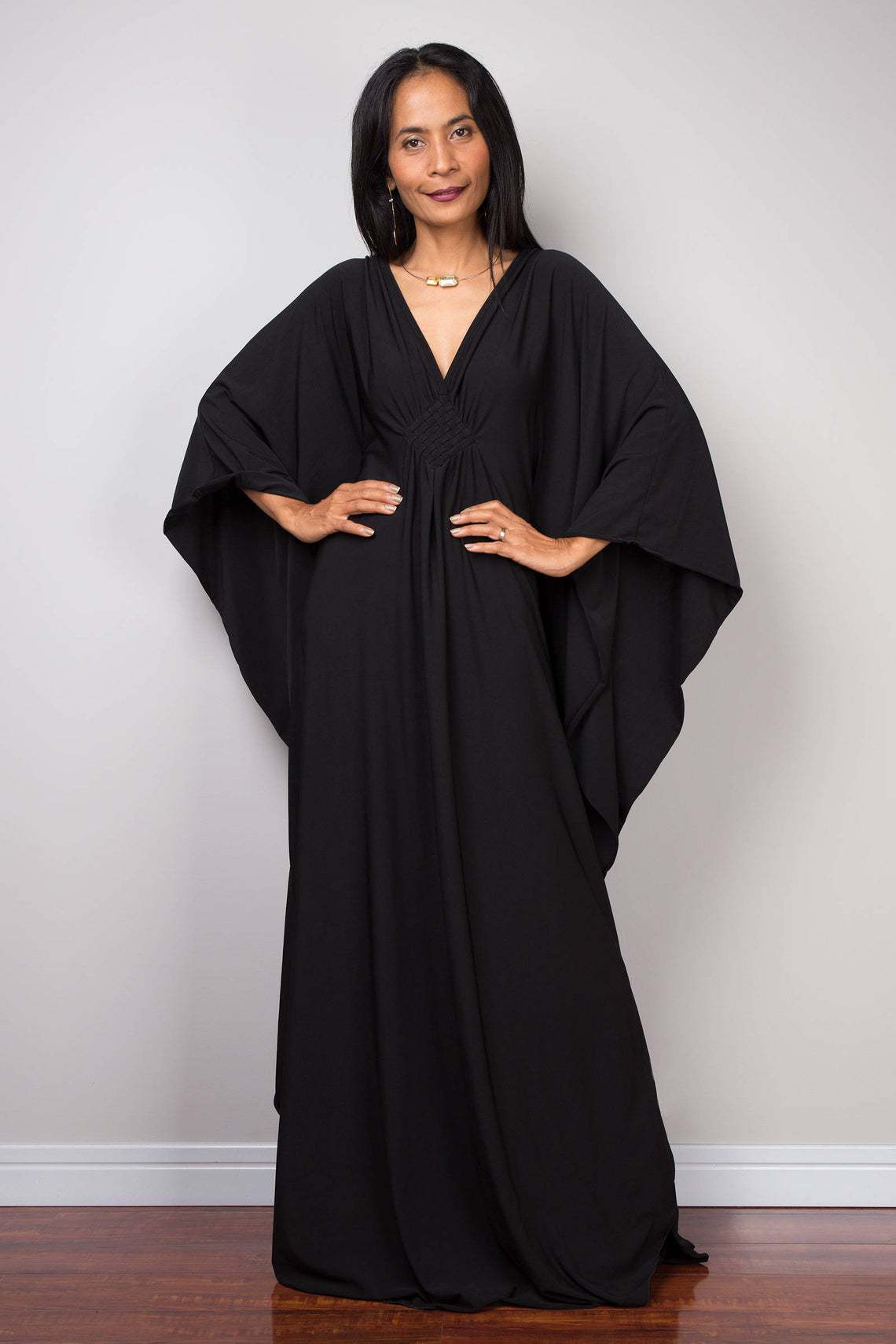 Women Solid Color Cover Up V N - Cover Up Kaftan recension och pris