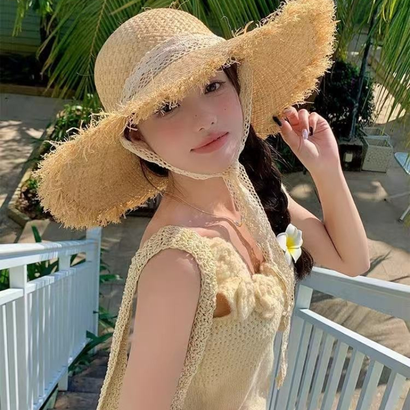 Women Raffia Straw Sun Hat Wid - Hat Floppy Wide recension och pris