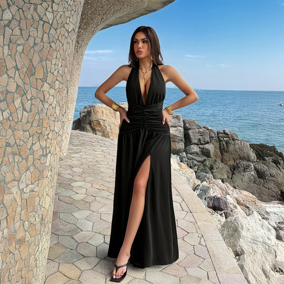 Women's Dress 2 Colors Halter  - Maxi Dress Halter recension och pris