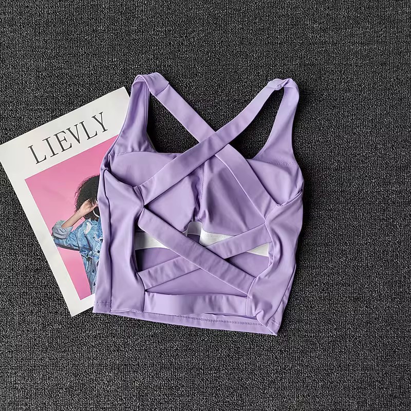 Women Sports Bra Top Push Up F - Bralette Triangle Set recension och pris