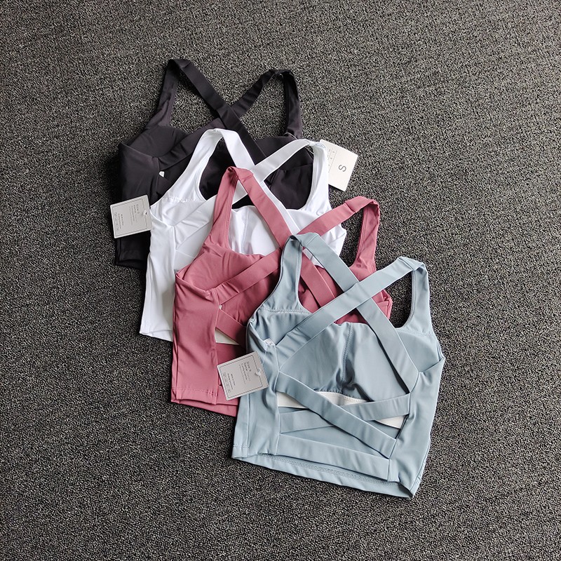 Women Sports Bra Top Push Up F - Bralette Triangle Set recension och pris