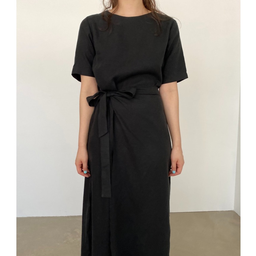 Elegant Cotton Linen Wrap Dres - Linen Dress Wrap recension och pris