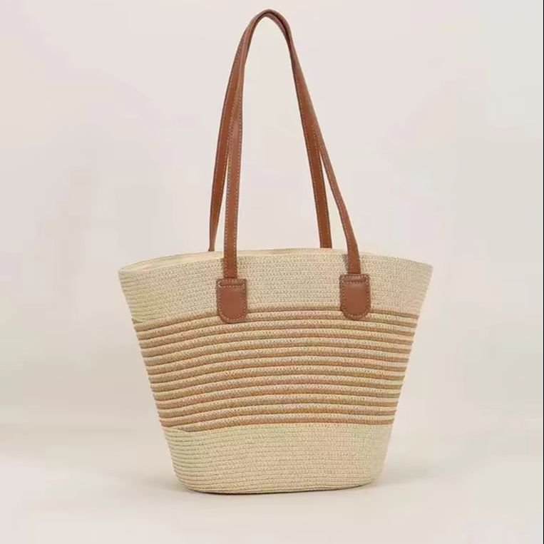 CLAREGQI  Women's Striped Stra - Tote Bag Beach recension och pris