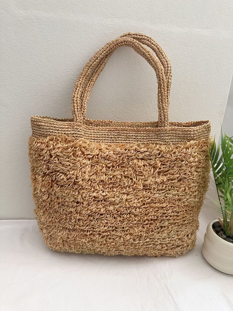Luxury Raffia Straw Bag Bohemi - Crochet Bag Raffia recension och pris