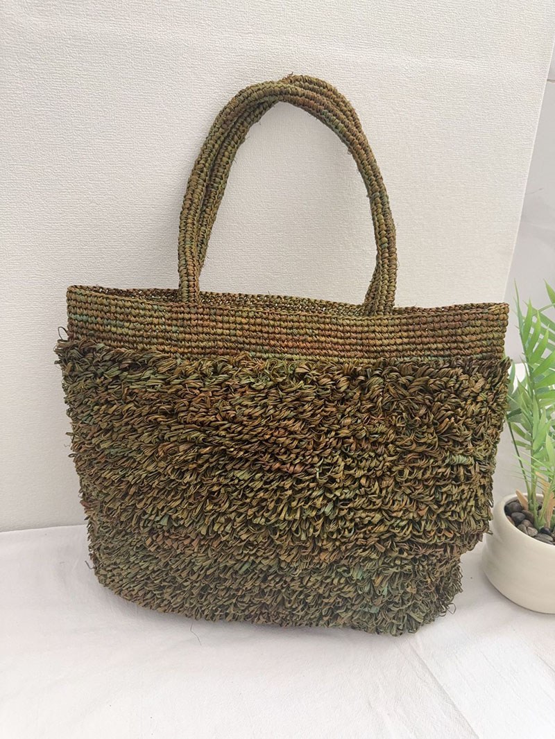 Luxury Raffia Straw Bag Bohemi - Crochet Bag Raffia recension och pris