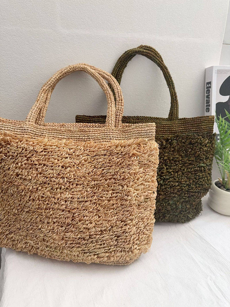Luxury Raffia Straw Bag Bohemi - Crochet Bag Raffia recension och pris