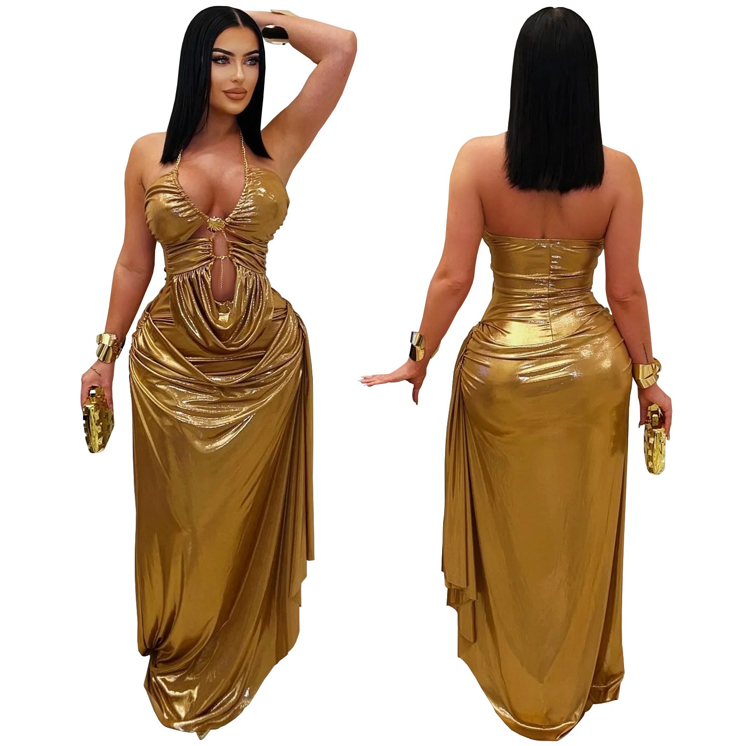 Wedding Guest Dress Evening Ha - Maxi Dress Halter recension och pris