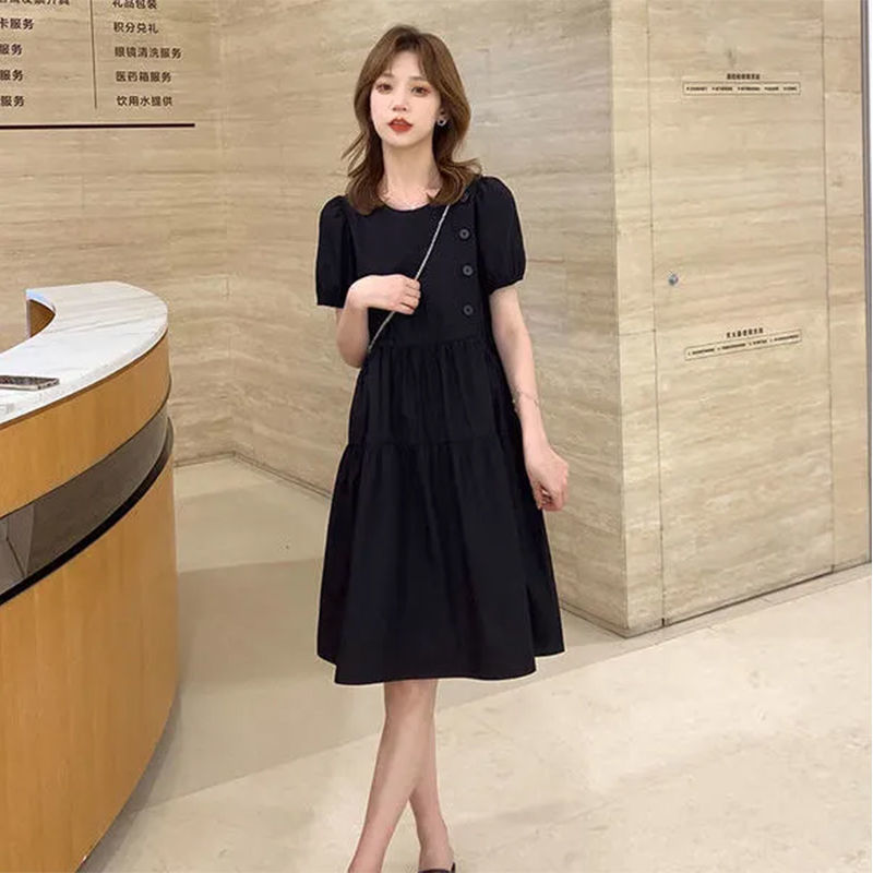 2025 Loose Elegant Korean Casu - Linen Dress Wrap recension och pris