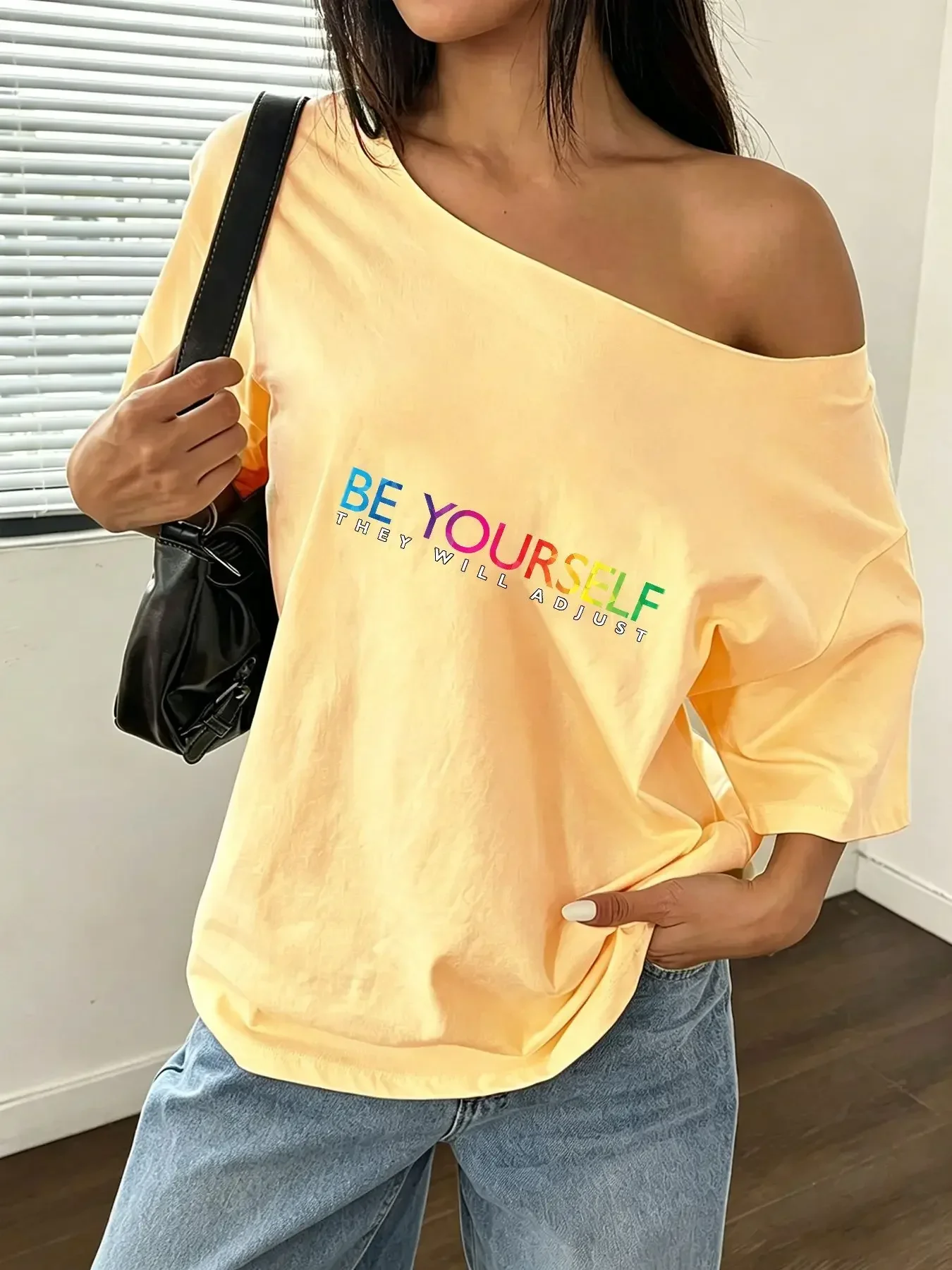 100% Cotton Plus Size Colorful - Blouse Off Shoulder recension och pris