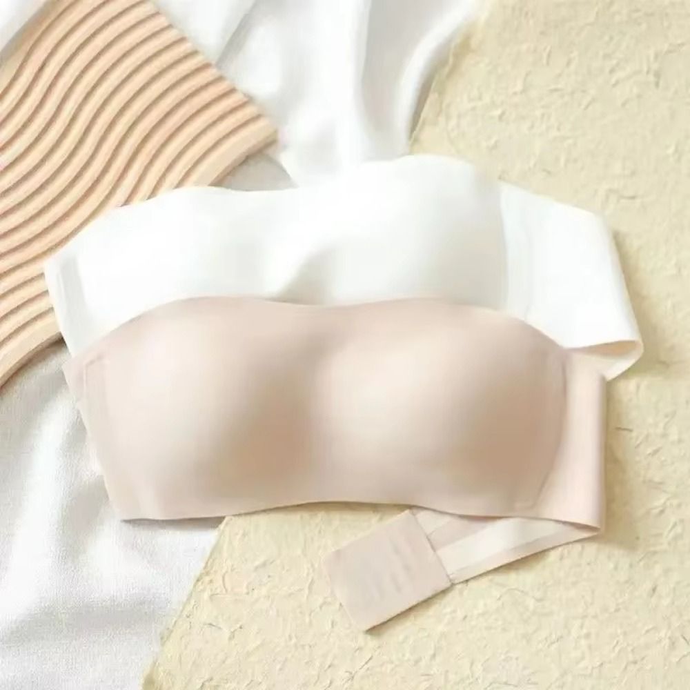 Solid Color Strapless Wrapped  - Bralette Triangle Set recension och pris