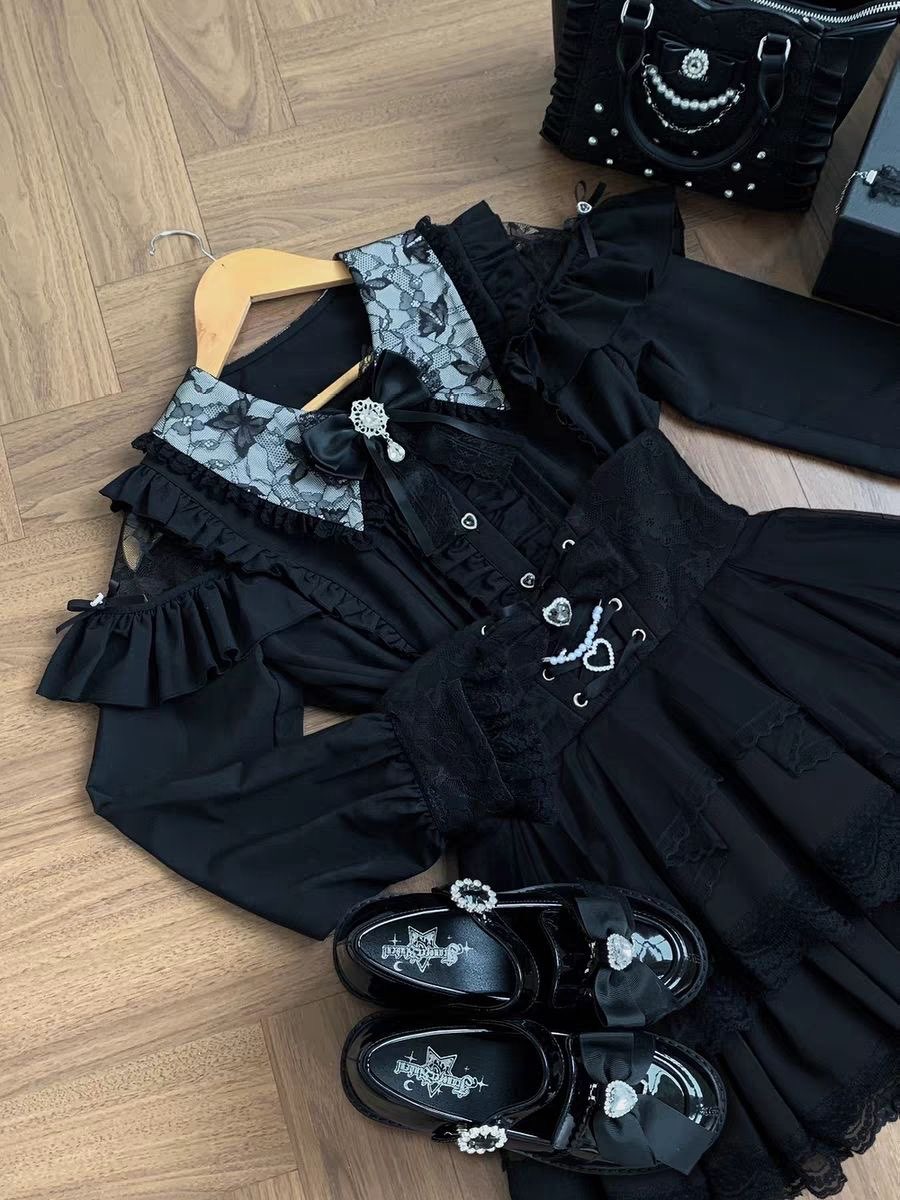 Harajuku Kawaii Skirt Sets Wom - Blouse Off Shoulder recension och pris