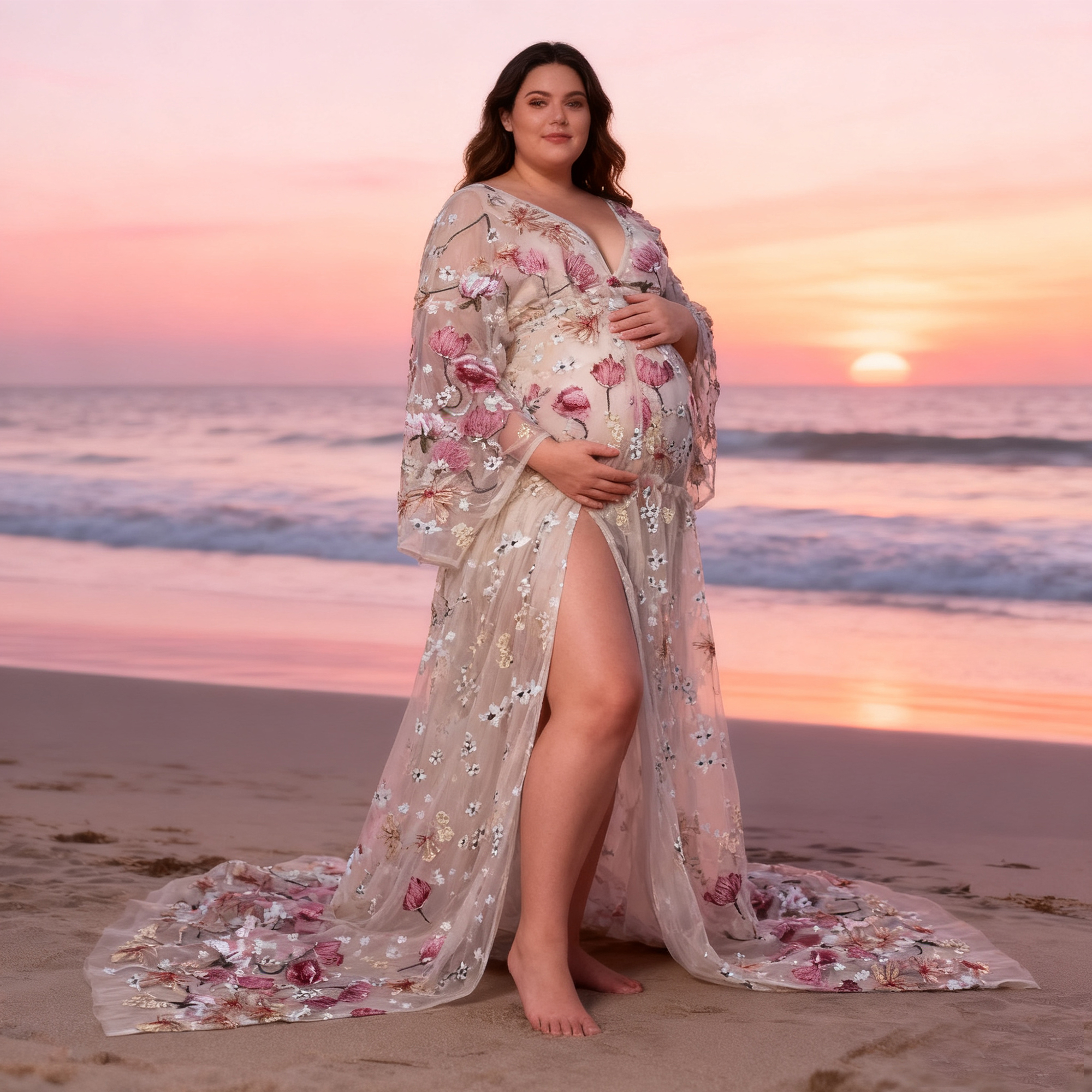 Don&Judy Butterfly Appliqués a - Kimono Sheer Floral recension och pris