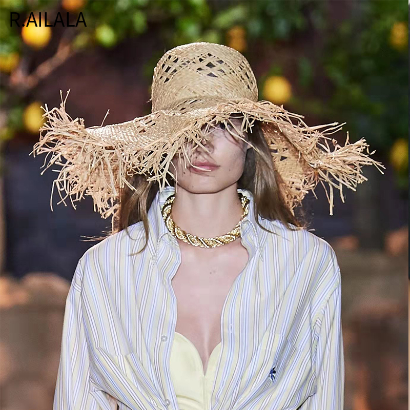 New Women Summer Natural Raffi - Hat Floppy Wide recension och pris