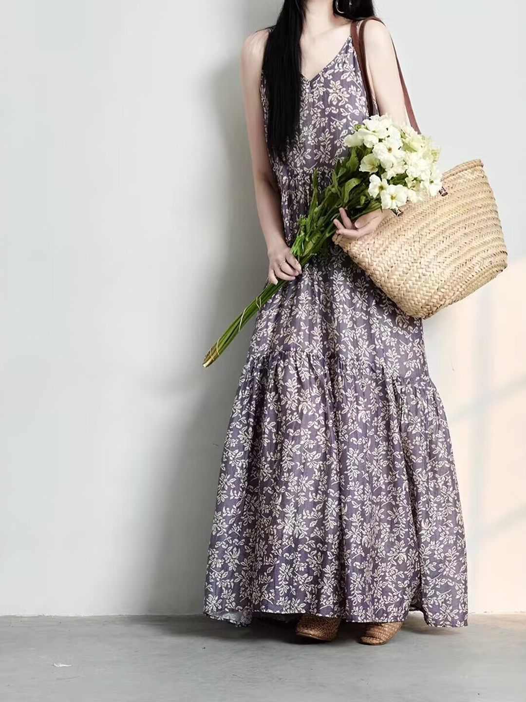 Elegant Japanese Style plus Si - Linen Dress Wrap recension och pris