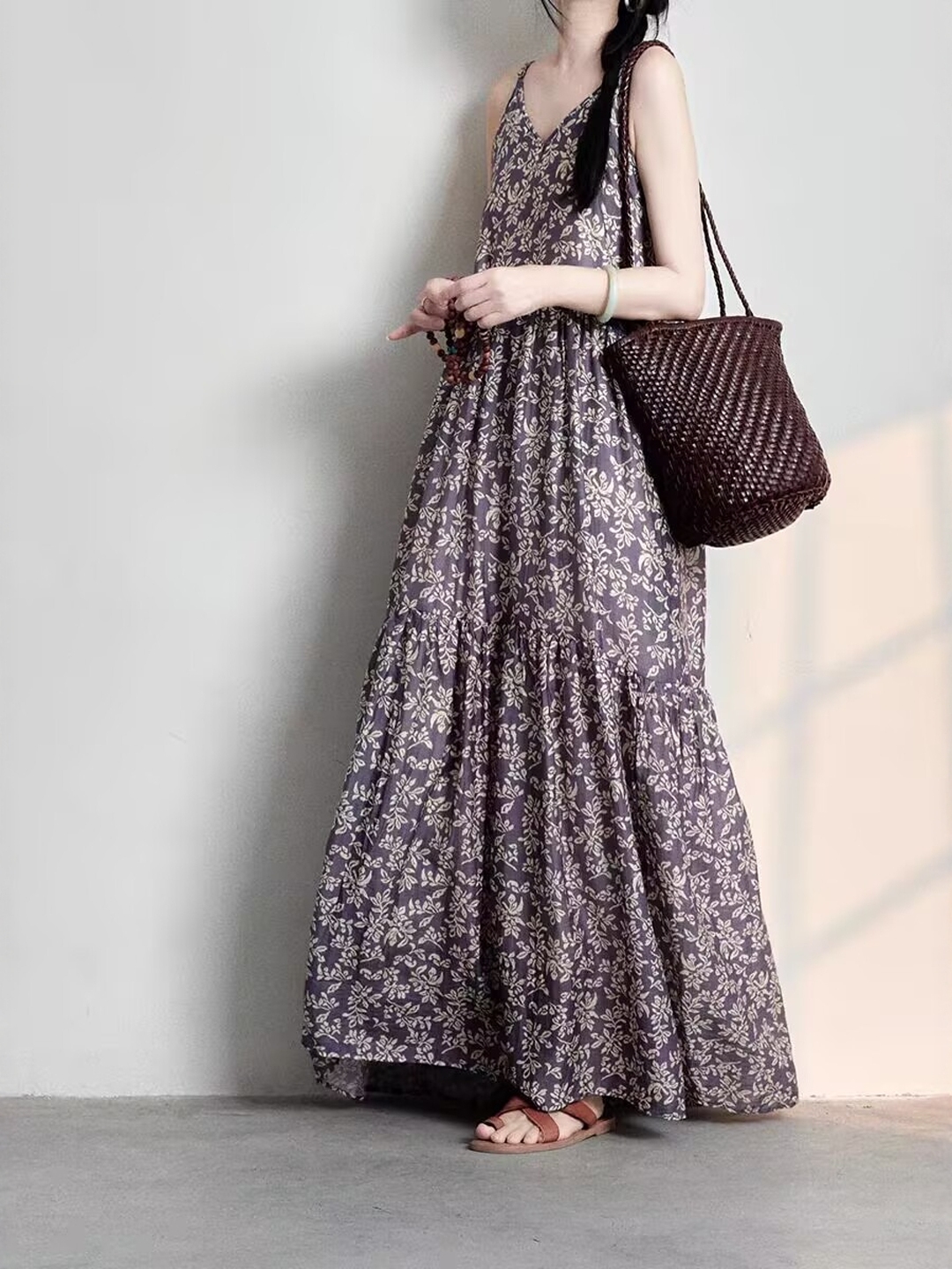 Elegant Japanese Style plus Si - Linen Dress Wrap recension och pris