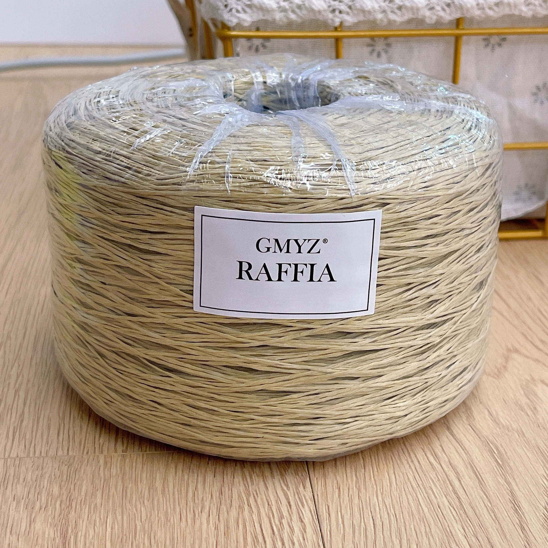Plain Raffia Yarn Natural 220g - Crochet Bag Raffia recension och pris