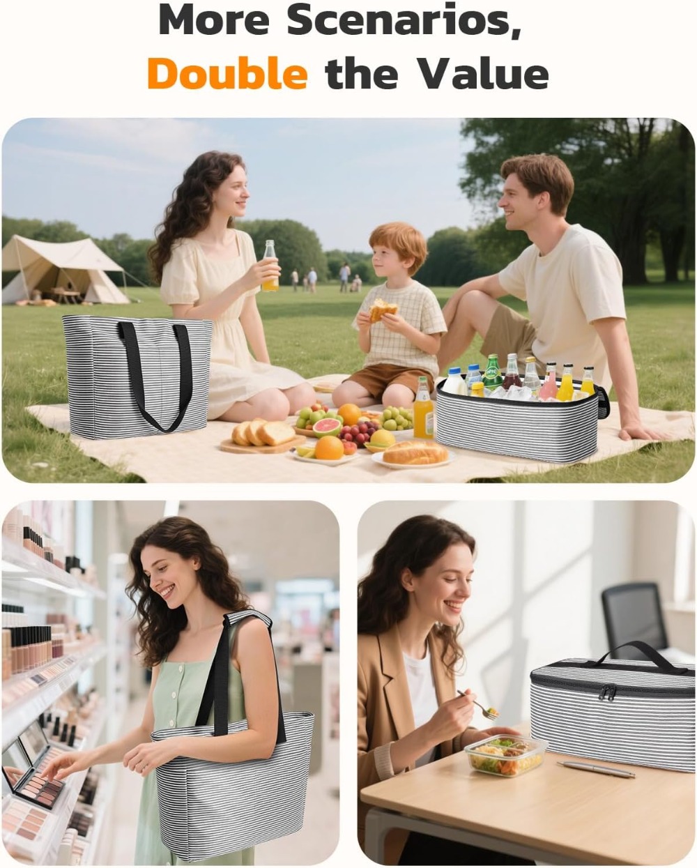 45L Waterproof Beach Bag and C - Tote Bag Beach recension och pris