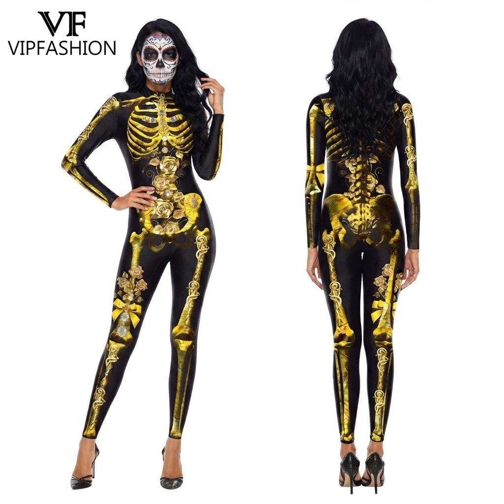 VIP FASHION Women Halloween Da - Romper Floral Print recension och pris