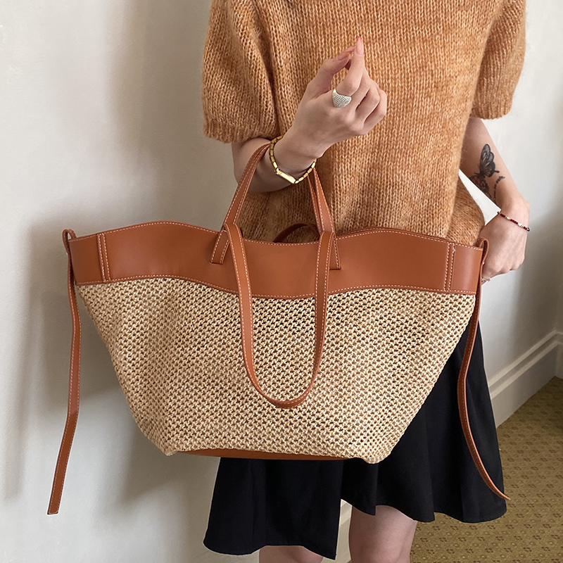 Vsper Branded Straw Knitted Bi - Crochet Bag Raffia recension och pris