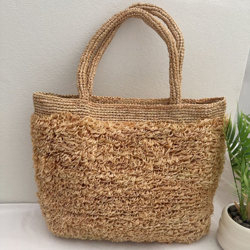 Raffia Hand-crocheted Shoulder - Crochet Bag Raffia recension och pris