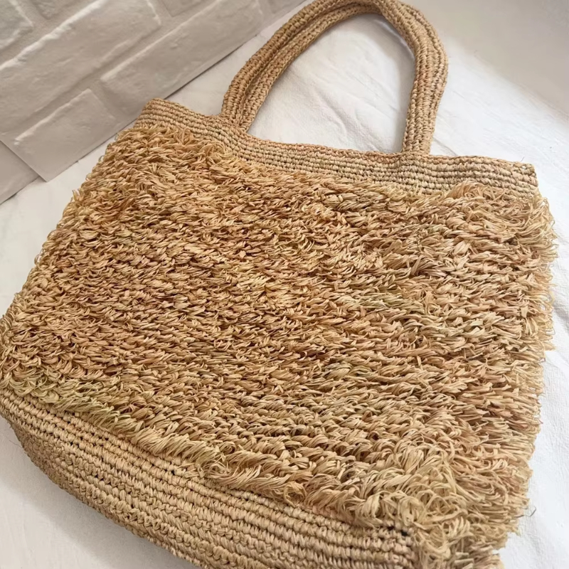 Raffia Hand-crocheted Shoulder - Crochet Bag Raffia recension och pris