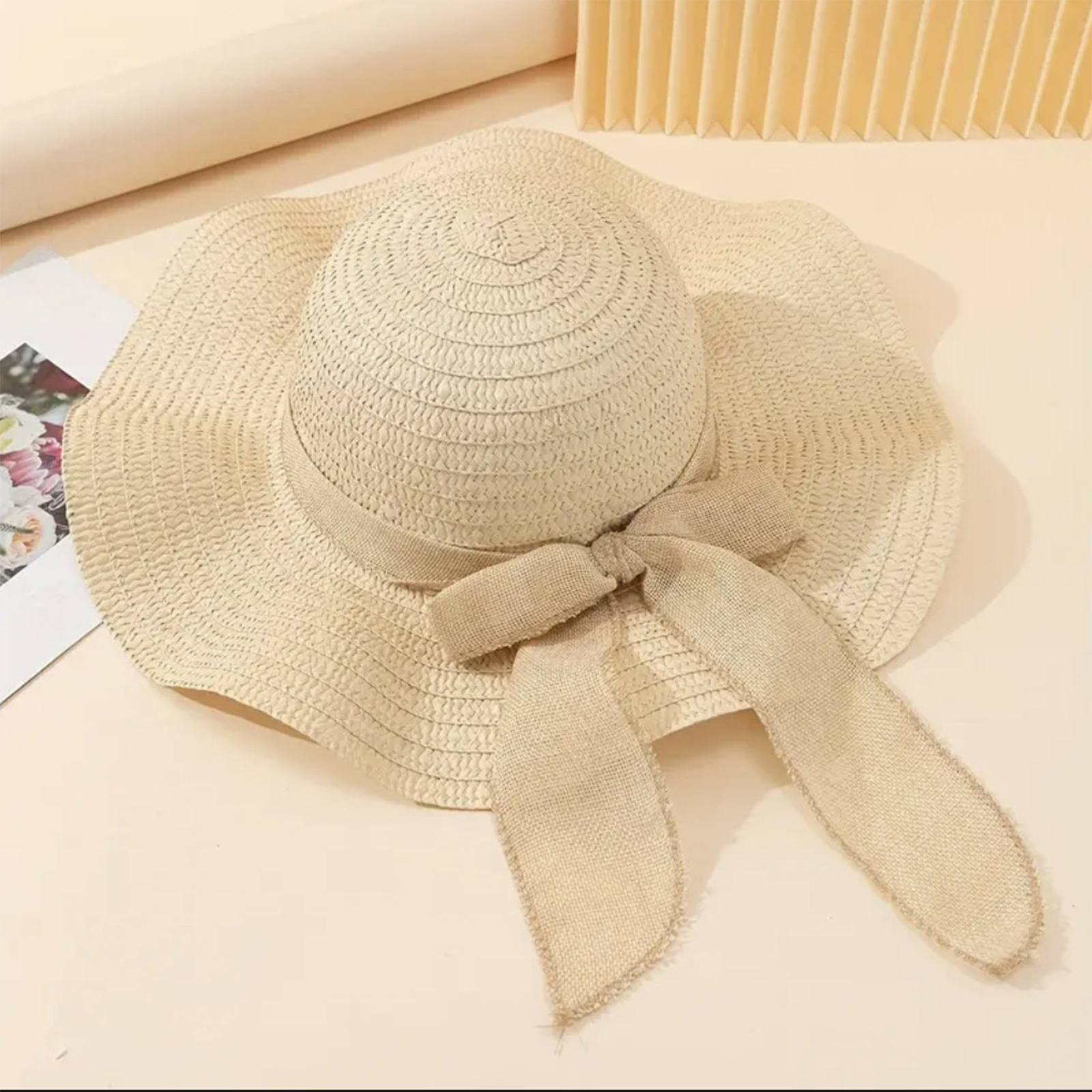 Women Bowknot Sun Hat Wide Bri - Hat Floppy Wide recension och pris