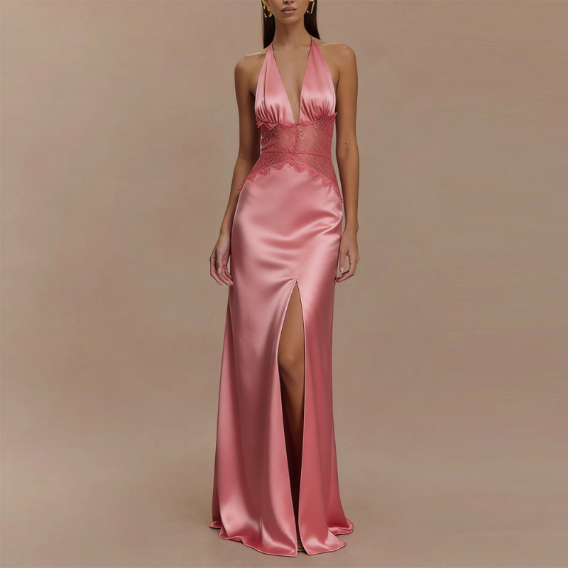 Sexy Backless Halter Maxi Dres - Maxi Dress Halter recension och pris