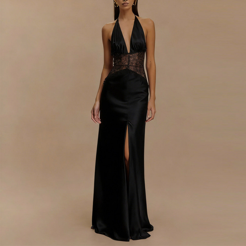 Sexy Backless Halter Maxi Dres - Maxi Dress Halter recension och pris
