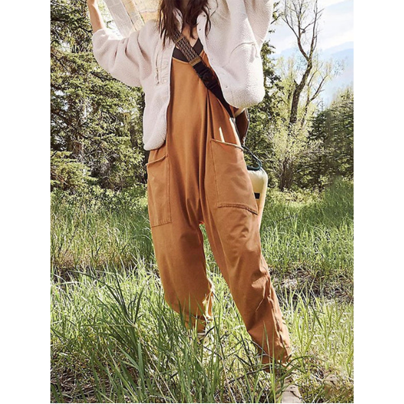 Loose Summer Jumpsuit Casual   - Jumpsuit Linen Relaxed recension och pris