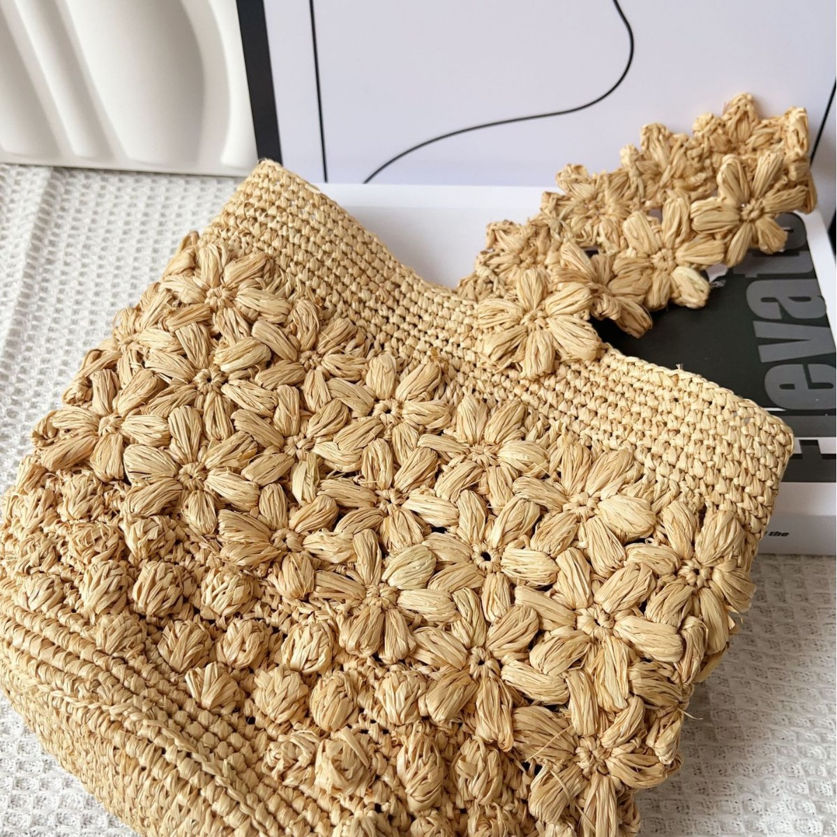 Women Summer Raffia Woven Buck - Crochet Bag Raffia recension och pris