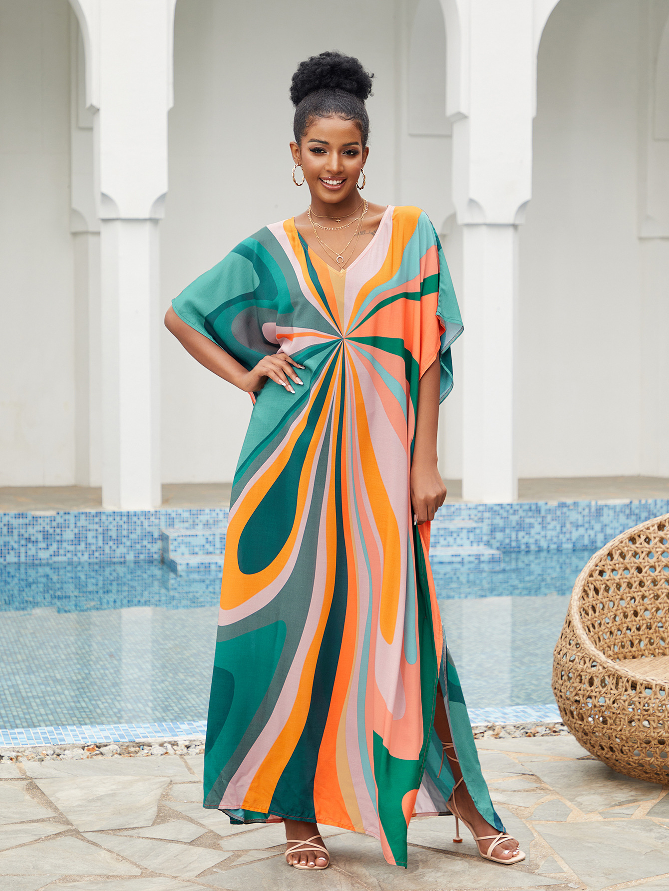 Women Beach Cover Up Loose Kaf - Cover Up Kaftan recension och pris