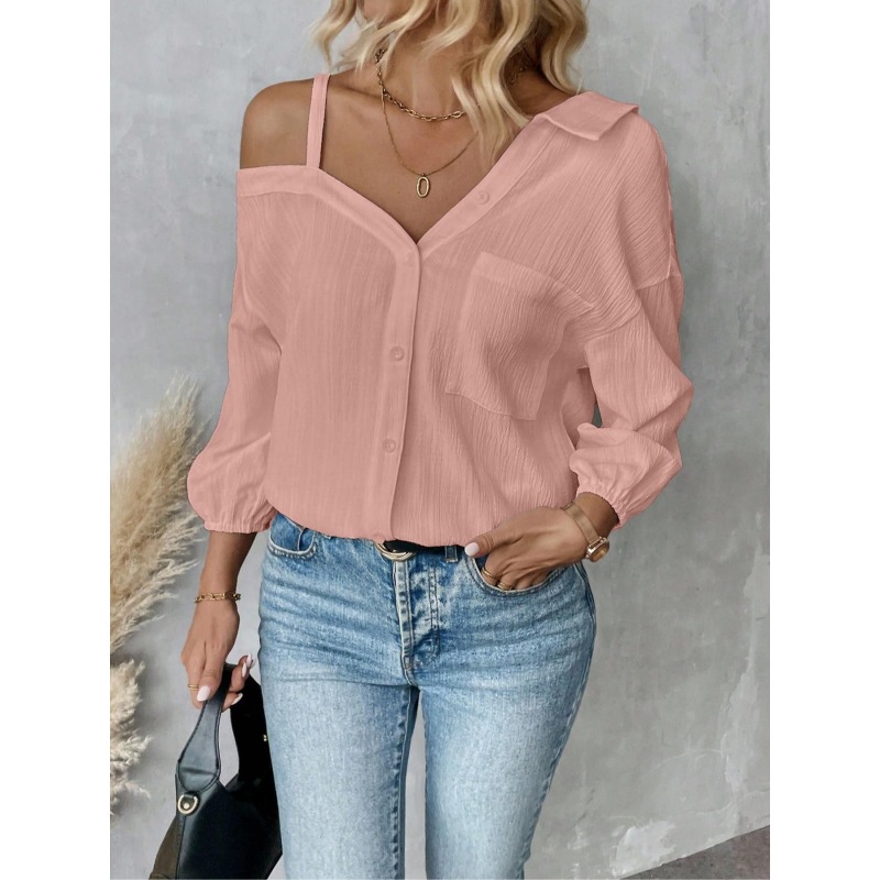 Plus Size1XL-5XL Women Blouses - Blouse Off Shoulder recension och pris