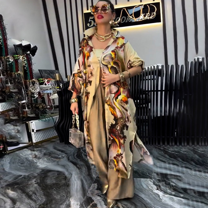 Women Pant Sets Print Shirts T - Linen Pant Wide recension och pris