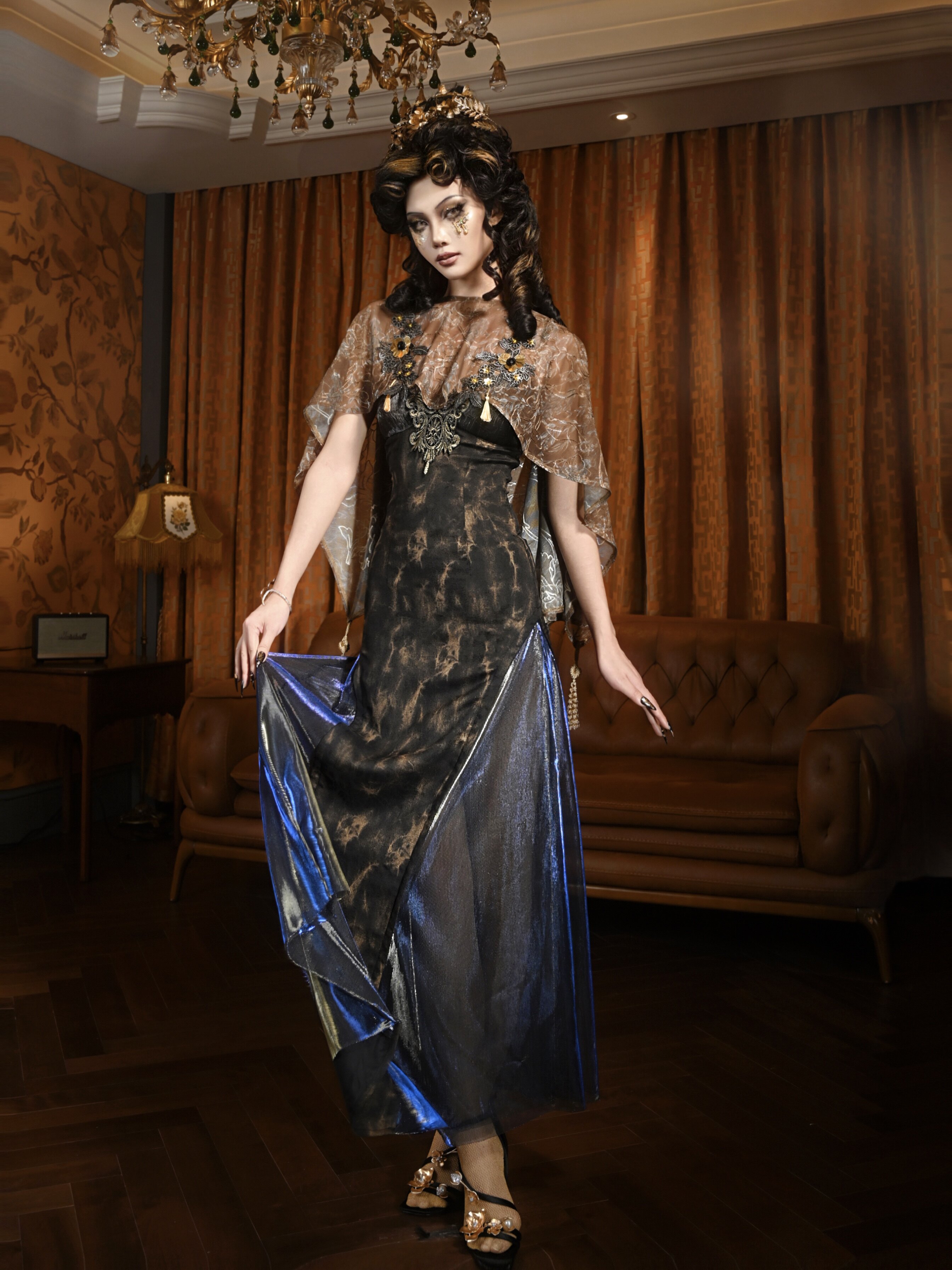 Brown Floral Sheer Kimono Cove - Kimono Sheer Floral recension och pris