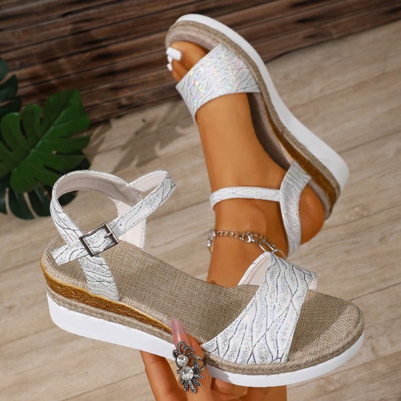 Wedge Sandals for Women White  - Wedge Espadrille Women recension och pris