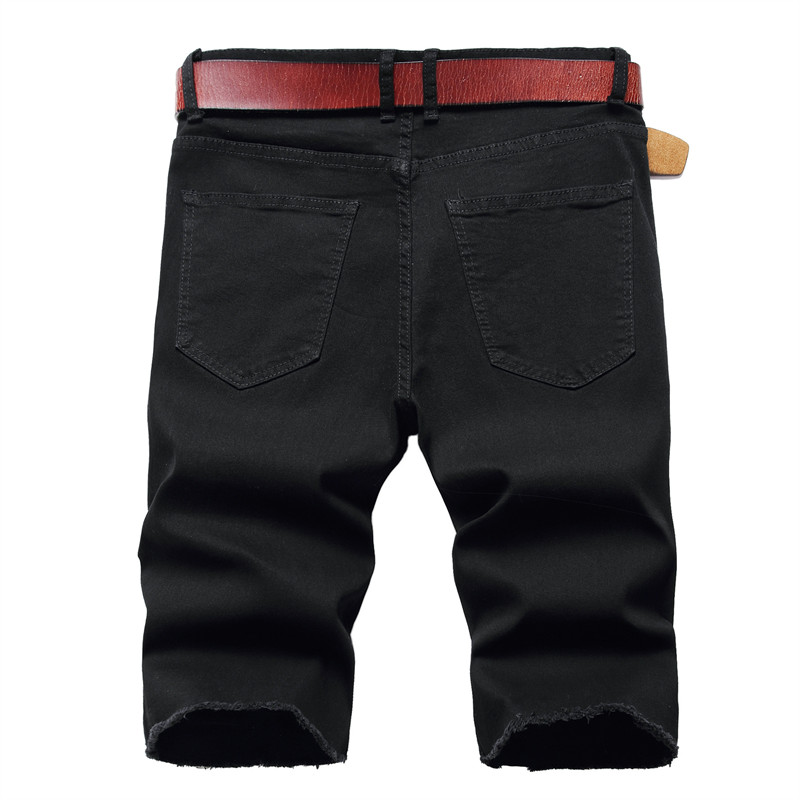 2026 Summer Men's Red Rose Emb - Shorts Denim Frayed recension och pris